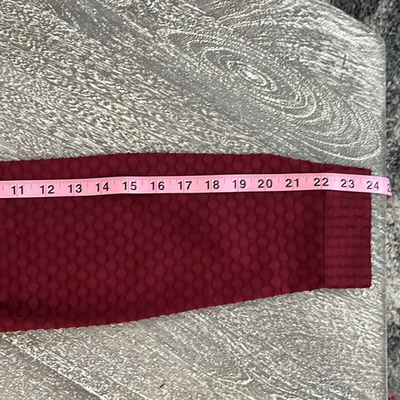 New Talbots Medium Red Long Sleeve Mandarin Collar Blouse - Picture 12 of 12